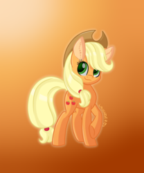 Size: 5000x6000 | Tagged: safe, artist:lavenderheartsmlp, applejack, earth pony, pony, g4, absurd resolution, cowboy hat, female, gradient background, hat, looking at you, mare, solo