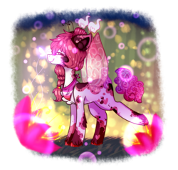 Size: 2704x2574 | Tagged: safe, artist:honeybbear, oc, oc only, oc:lesbeen, butterfly, original species, pony, female, high res, simple background, solo, transparent background