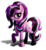 Size: 2200x2400 | Tagged: safe, artist:zetamad, starlight glimmer, pony, g4, alternate hair color, alternate hairstyle, clothes, edgelight glimmer, female, glimmer goth, goth, high res, simple background, socks, solo, transparent background