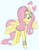 Size: 744x961 | Tagged: safe, artist:mewnikitty, fluttershy, pony, g4, female, gender headcanon, headcanon, lgbt, lgbt headcanon, pride, pride flag, solo, trans female, trans fluttershy, transgender, transgender pride flag