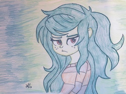 Size: 1280x960 | Tagged: safe, artist:arialunax3, wallflower blush, equestria girls, equestria girls specials, g4, my little pony equestria girls: better together, my little pony equestria girls: forgotten friendship, female, solo, traditional art
