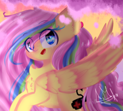Size: 1000x900 | Tagged: safe, artist:anasflow, oc, oc only, oc:flutter pie, pegasus, pony, female, mare, solo