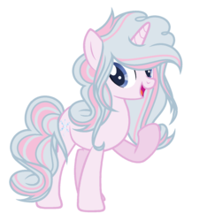 Size: 1355x1447 | Tagged: safe, artist:crystvlx, oc, oc only, oc:sugar ice, pony, unicorn, female, mare, offspring, parent:party favor, parent:pinkie pie, parents:partypie, simple background, solo, transparent background
