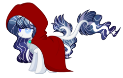 Size: 2248x1435 | Tagged: safe, artist:poppyglowest, oc, oc only, oc:winter hiko, pony, unicorn, augmented tail, cloak, clothes, female, mare, simple background, solo, transparent background