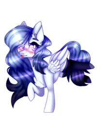 Size: 1819x2133 | Tagged: safe, artist:honeybbear, oc, oc only, pegasus, pony, clothes, female, mare, simple background, socks, solo, tongue out, transparent background