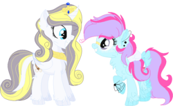 Size: 757x467 | Tagged: safe, artist:bezziie, oc, oc only, oc:melody, oc:strawberry pie, alicorn, pony, base used, female, mare, simple background, transparent background