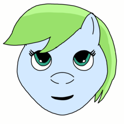 Size: 1200x1200 | Tagged: safe, artist:lewdman03, pony, first attempt, gradient background, solo, test