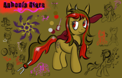 Size: 1031x659 | Tagged: safe, artist:mintlynx, derpibooru exclusive, oc, oc only, earth pony, pony, cutie mark, facial expressions, female, guitar, mare, music notes, musical instrument, mute, reference sheet, solo, tuning fork