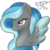 Size: 1000x1000 | Tagged: safe, artist:koharuveddette, oc, oc only, oc:snow stream, pegasus, pony, blue, bust, commission, female, gray, mare, portrait, simple background, solo, transparent background, ych result