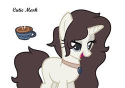 Size: 800x563 | Tagged: safe, artist:crystalponyart7669, oc, oc only, oc:mocha latte, pony, unicorn, female, mare, simple background, solo, transparent background