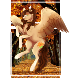 Size: 2568x2561 | Tagged: safe, artist:holoriot, oc, oc only, oc:autumn breeze, pegasus, pony, female, high res, mare, solo
