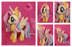 Size: 1024x666 | Tagged: safe, artist:legadema, fluttershy, pegasus, pony, g4, testing testing 1-2-3, clothes, cosplay, costume, female, irl, mare, photo, plushie, shylestia, spread wings, wings