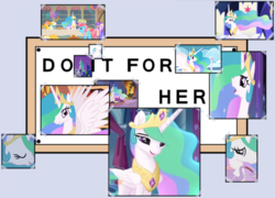 Size: 1459x1049 | Tagged: safe, screencap, princess celestia, alicorn, pony, g4, my little pony: the movie, crown, do it for her, exploitable meme, female, jewelry, mare, meme, regalia, shitposting