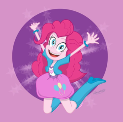 Size: 719x714 | Tagged: safe, artist:parasomnico, pinkie pie, equestria girls, g4, disney, disney style, star vs the forces of evil, style emulation