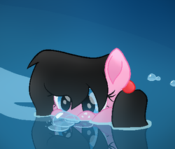 Size: 449x383 | Tagged: safe, artist:thatonefluffs, oc, oc only, oc:moonlight, earth pony, pony, g4, my little pony: the movie, blowing bubbles, bubble, female, horses doing horse things, mare, solo
