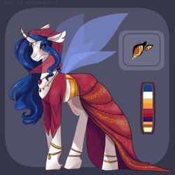 Size: 894x893 | Tagged: safe, artist:skylacuna, oc, oc only, changeling, clothes, dress, female, holeless, reference sheet, solo