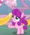 Size: 839x983 | Tagged: safe, screencap, lily longsocks, earth pony, pony, g4, yakity-sax, adorasocks, balloon, cropped, cute, female, filly, foal, hoof hold, lilydorable, looking up, smiling, solo