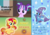 Size: 2000x1414 | Tagged: safe, artist:php185, starlight glimmer, sunset shimmer, trixie, pony, unicorn, g4, cute, daaaaaaaaaaaw, female, filly, filly starlight glimmer, filly sunset shimmer, filly trixie, happy, magical trio, open mouth, smiling, trio, younger