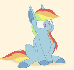 Size: 2340x2215 | Tagged: safe, artist:niteax, rainbow dash, pegasus, pony, g4, :p, cute, dashabetes, female, high res, silly, simple background, solo, tongue out