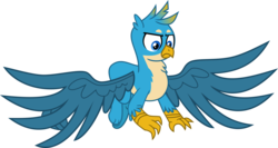 Size: 8709x4618 | Tagged: safe, artist:hendro107, gallus, griffon, g4, school daze, .svg available, absurd resolution, claws, flying, majestic, male, paws, simple background, solo, transparent background, vector, wings