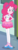 Size: 149x406 | Tagged: safe, screencap, pinkie pie, equestria girls, g4, my little pony equestria girls: better together, stressed in show, stressed in show: pinkie pie, clothes, confused, cropped, female, geode of sugar bombs, hand on hip, magical geodes, rah rah skirt, shoes, skirt, solo, tank top