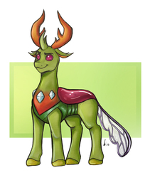 Size: 2300x2721 | Tagged: safe, artist:xope, thorax, changedling, changeling, g4, digital art, high res, king thorax, male, marker drawing, mixed media, simple background, solo, traditional art