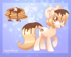 Size: 1500x1200 | Tagged: safe, artist:sugaryicecreammlp, oc, oc only, oc:sweet pancake, earth pony, pony, female, mare, reference sheet, show accurate, solo