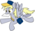Size: 3874x3482 | Tagged: safe, artist:reconprobe, derpy hooves, pegasus, pony, g4, female, flying, high res, letter, mail, mailpony, mare, mouth hold, simple background, solo, spread wings, transparent background, underp, wings