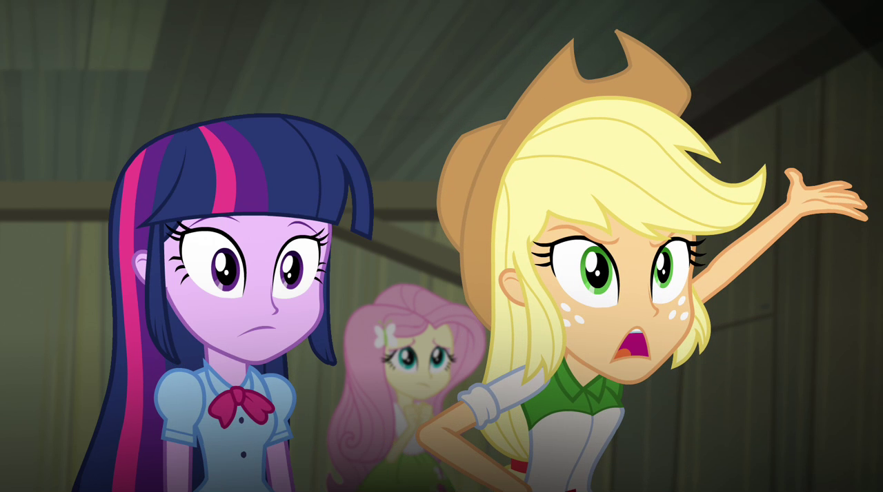 Safe Screencap Applejack Fluttershy Twilight Sparkle