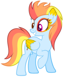 Size: 1024x1195 | Tagged: safe, artist:bloodlover2222, oc, oc only, oc:fiery spring, pegasus, pony, female, mare, simple background, solo, transparent background