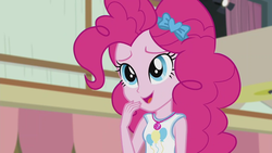 Size: 1280x720 | Tagged: safe, screencap, pinkie pie, constructive criticism, constructive criticism: pinkie pie, equestria girls, g4, my little pony equestria girls: better together, cute, diapinkes, female, geode of sugar bombs, solo