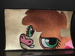 Size: 1024x768 | Tagged: safe, artist:v-zen, arizona (tfh), cow, them's fightin' herds, community related, embroidery