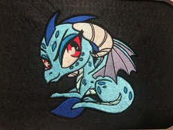 Size: 1024x768 | Tagged: safe, artist:v-zen, princess ember, dragon, g4, embroidery