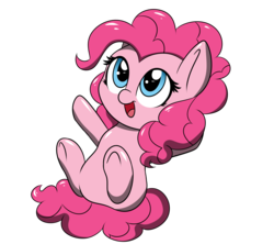 Size: 2444x2170 | Tagged: safe, artist:sugarwings-art, pinkie pie, earth pony, pony, g4, chibi, cute, diapinkes, female, high res, mare, simple background, solo, transparent background