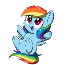 Size: 2444x2170 | Tagged: safe, artist:sugarwings-art, rainbow dash, pony, g4, chibi, cute, dashabetes, female, high res, mare, simple background, solo, transparent background