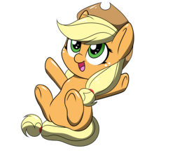 Size: 2444x2170 | Tagged: safe, artist:sugarwings-art, applejack, earth pony, pony, g4, chibi, cute, female, high res, hnnng, jackabetes, mare, simple background, solo, transparent background