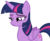 Size: 3212x2628 | Tagged: safe, artist:andoanimalia, twilight sparkle, alicorn, pony, g4, what about discord?, female, folded wings, high res, lidded eyes, simple background, smiling, solo, transparent background, twilight sparkle (alicorn), vector, wings