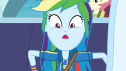 Size: 1920x1080 | Tagged: safe, screencap, rainbow dash, roseluck, equestria girls, equestria girls series, g4, rollercoaster of friendship, female, out of context, stop the ride
