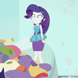 Size: 800x800 | Tagged: safe, screencap, rarity, equestria girls, equestria girls series, g4, rollercoaster of friendship, animated, cropped, female, foreshadowing, rarisnap, rarity peplum dress, scene change