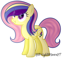 Size: 1024x965 | Tagged: safe, artist:sleppchocolatemlp, oc, oc only, oc:flower music, pegasus, pony, female, mare, simple background, solo, transparent background
