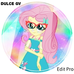 Size: 720x720 | Tagged: safe, edit, edited edit, edited screencap, editor:alelovescool, screencap, fluttershy, cat, equestria girls, g4, my little pony equestria girls: better together, alelovescool-es, geode of fauna