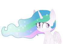 Size: 850x500 | Tagged: safe, artist:kilka-chan-yana, princess celestia, alicorn, pony, g4, chest fluff, female, solo