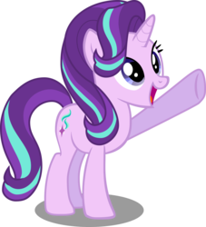 Size: 3031x3343 | Tagged: safe, artist:peremarquette1225, starlight glimmer, pony, unicorn, g4, female, high res, raised hoof, simple background, solo, transparent background, vector