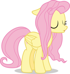 Size: 7000x7421 | Tagged: safe, artist:luckreza8, fluttershy, pegasus, pony, g4, yakity-sax, absurd resolution, eyes closed, female, messy mane, simple background, solo, transparent background, vector