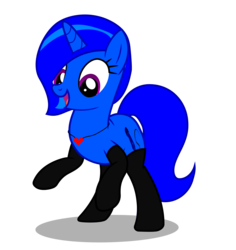 Size: 4351x4605 | Tagged: safe, artist:blue-vector, oc, oc only, oc:blue vector, pony, absurd resolution, clothes, heart, jewelry, necklace, simple background, socks, solo, standing, transparent background