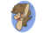 Size: 1600x1200 | Tagged: safe, artist:rafuki, oc, oc only, oc:toffee scotch, pony, bust, gradient background, one eye closed, request, simple background, solo, tongue out, transparent background, wink