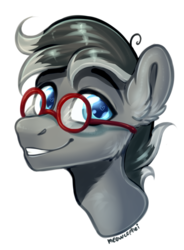 Size: 1765x2397 | Tagged: safe, artist:meowcephei, oc, oc only, pony, bust, glasses, heart eyes, male, portrait, simple background, sketch, solo, transparent background, wingding eyes