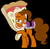 Size: 1024x1010 | Tagged: safe, artist:poundcakemlp2000, artist:tardifice, oc, oc:thomasseidler, oc:thomastheautisticunicorn, pony, unicorn, g4, rock solid friendship, black background, cute, glasses, pizza bag, pizza head, simple background, thomas