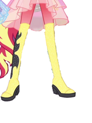 Size: 1536x2048 | Tagged: safe, editor:php77, sunset shimmer, equestria girls, equestria girls specials, g4, my little pony equestria girls: better together, my little pony equestria girls: forgotten friendship, boots, high heel boots, legs, pictures of legs, ponied up, ponytail, shoes