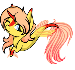 Size: 2661x2480 | Tagged: safe, artist:oneiria-fylakas, oc, oc only, oc:harmony harp, seapony (g4), chibi, female, high res, one eye closed, simple background, solo, species swap, transparent background, wink